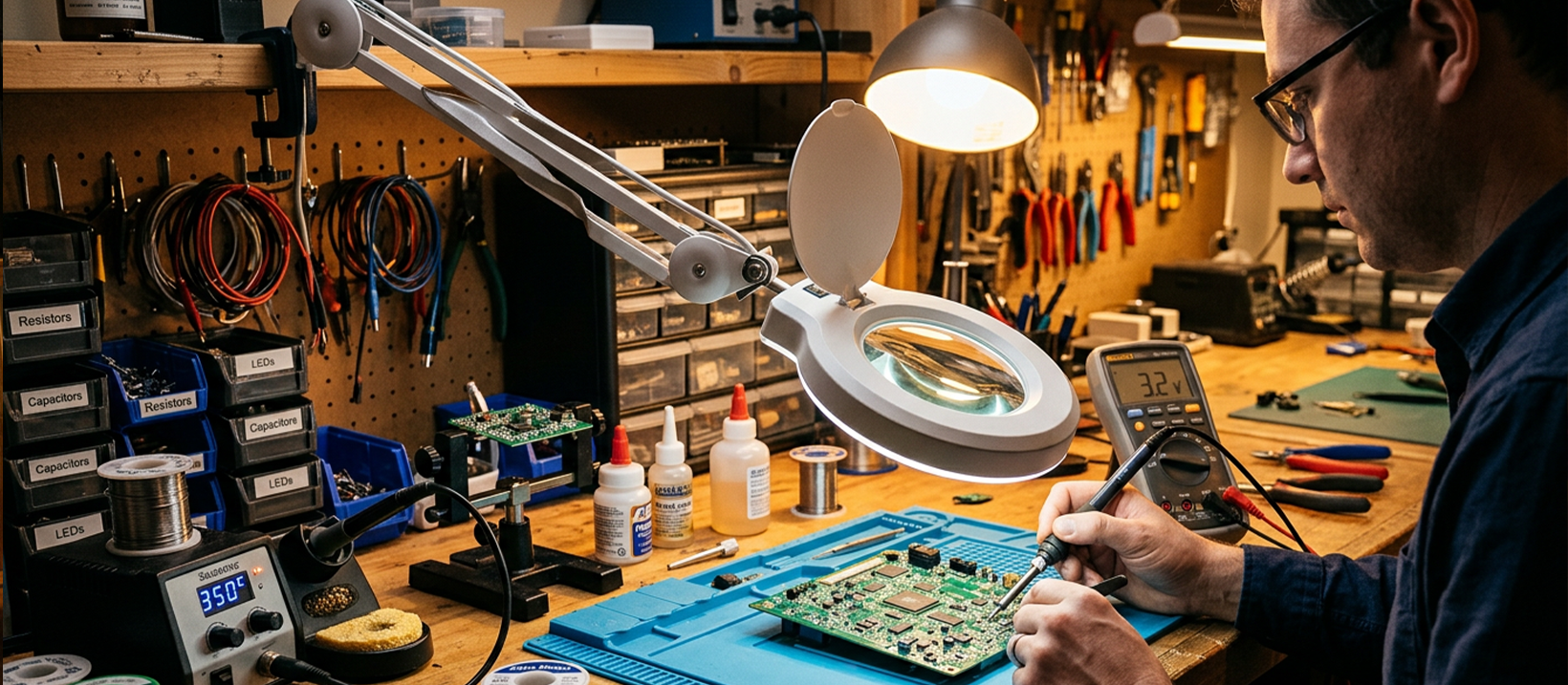 Flexible inspection camera being used to inspect the inside of an appliance